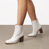 DAMEN-STIEFELETTEN MIT STRETCH MODISCHE ABSATZBOOTIES